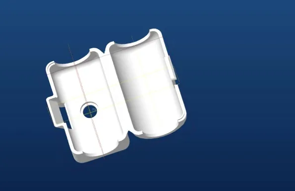 Lotus Catheter wing retention mechanism, CAD render